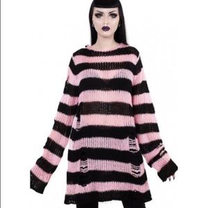 Killstar Courtney Distress Knit Sweater